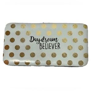 Daydream Believer Polka Dot Wallet - Gold
